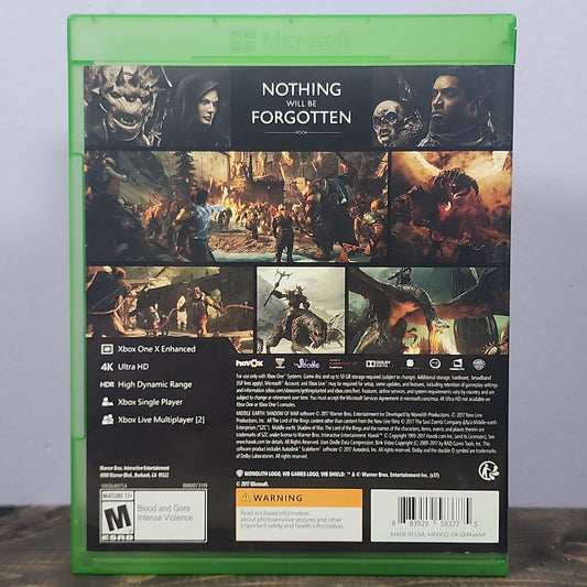 Xbox One - Middle Earth: Shadow of War Retrograde Collectibles Action, Adventure, CIB, Fantasy, Lord of the Rings, LotR, Middle Earth, Monolith Productions, Nemesi Preowned Video Game 