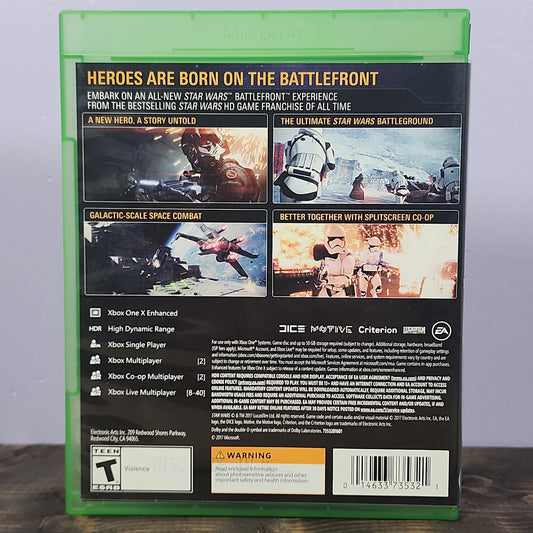 Xbox One - Star Wars Battlefront II Retrograde Collectibles Action, Adventure, CIB, Lucasfilm, Multiplayer, Shooter, Single Player, Star Wars, Star Wars Battlef Preowned Video Game 