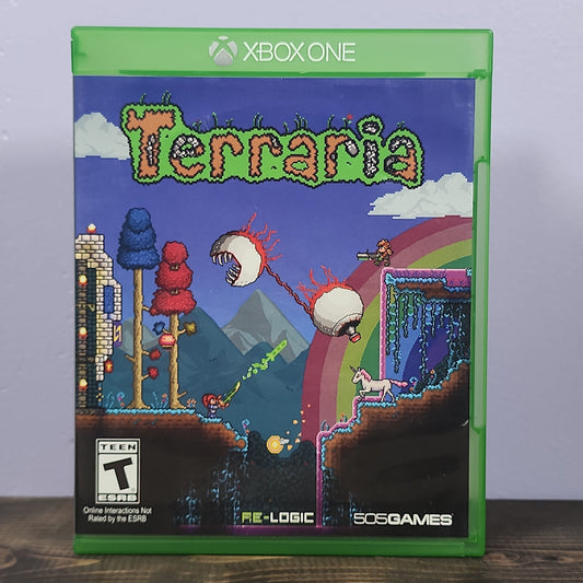 Xbox One - Terraria Retrograde Collectibles 505Games, Action, Adventure, Building, CIB, Platforming, Re-Logic, Sandbox, Side-Scroller, Survival, Preowned Video Game