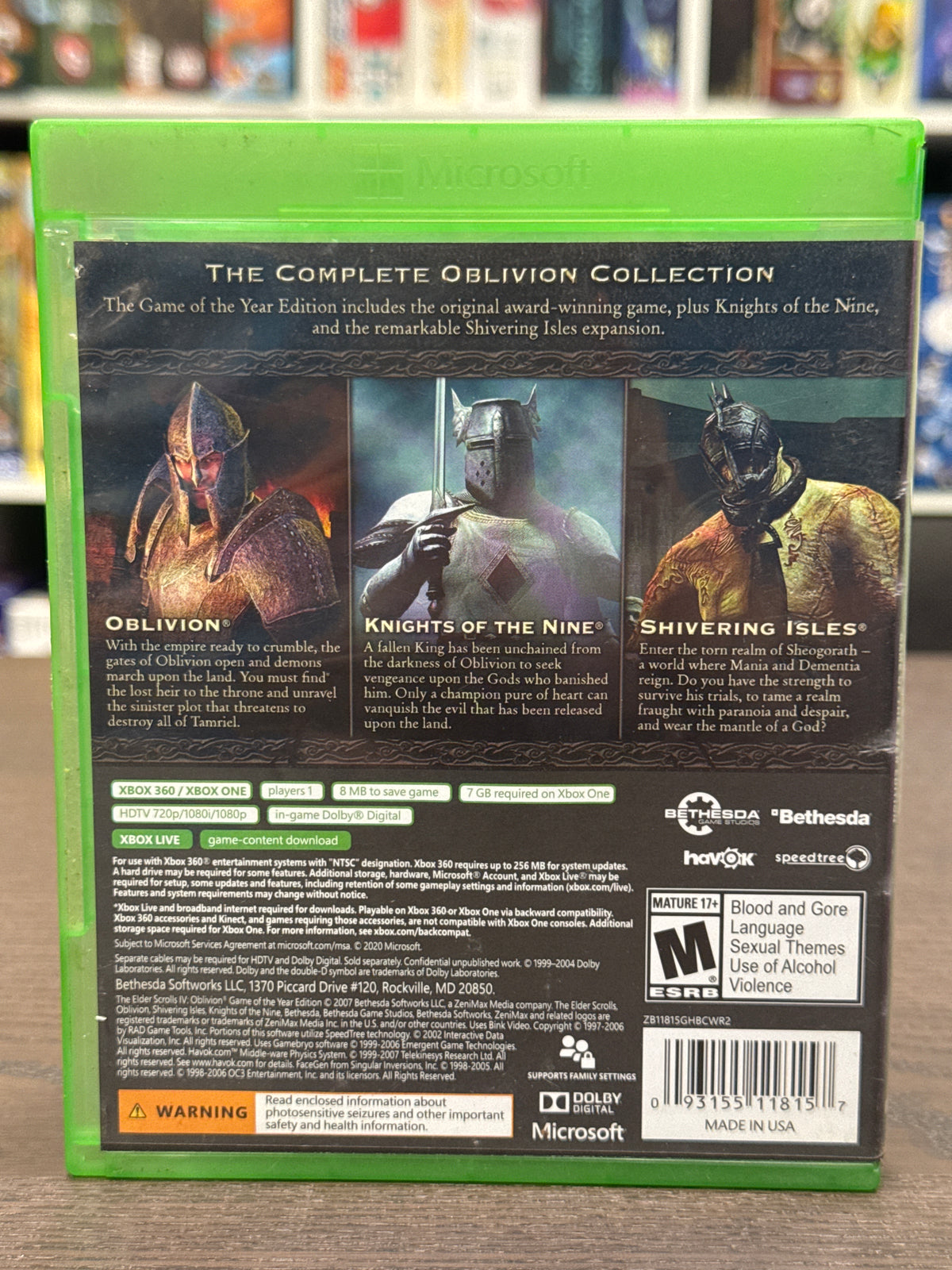 Xbox One - The Elder Scrolls IV: Oblivion [Game of the Year]