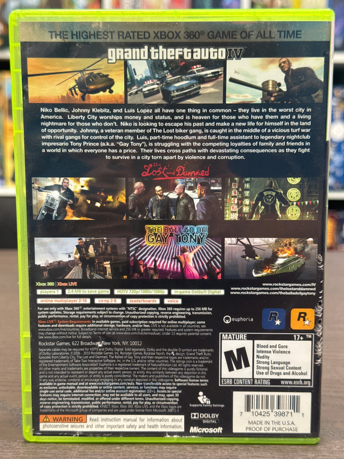 Xbox 360 - Grand Theft Auto IV & Episodes From Liberty City