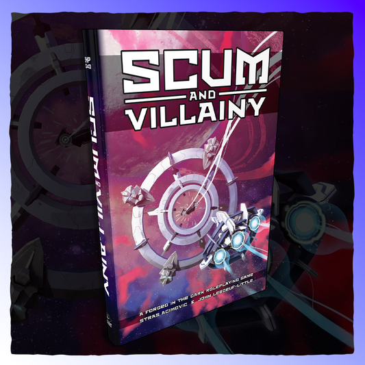 Scum and Villainy - Core Rulebook Retrograde Collectibles Evil Hat Productions, Forged in the Dark, Off Guard Games, Roleplaying Game, RPG, Sci-Fi, Science Fi Preowned Video Game 